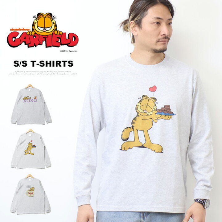 楽天市場】GARFIELD ガーフィールド プリント 長袖Tシャツ 長T ロンT 