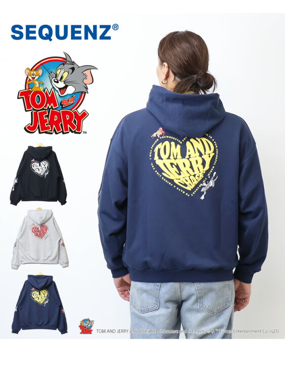 楽天市場】SEQUENZ トムとジェリー HEART LOGO ハート スウェット 