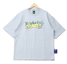 SALE セール Sequence シーケンス ファイヤーベースボールロゴ 半袖 Tシャツ 2570032 半T メンズ レディース ユニセックス ビッグシルエット 半袖Tシャツ