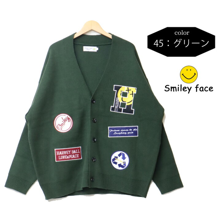 楽天市場】SMILEY FACE スマイリーフェイス ワッペン ニット  