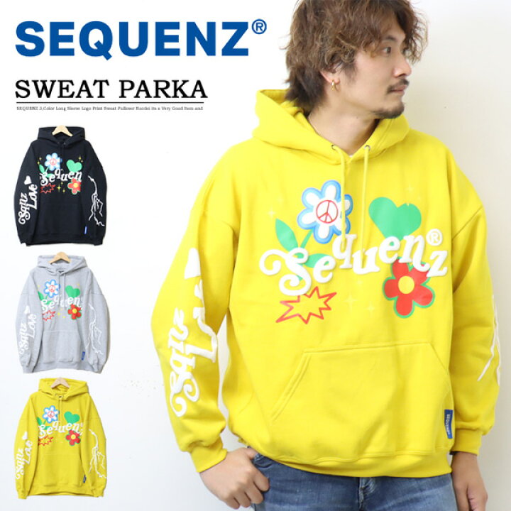 楽天市場】SEQUENZ シークエンズ スイートプリント スウェットパーカー 