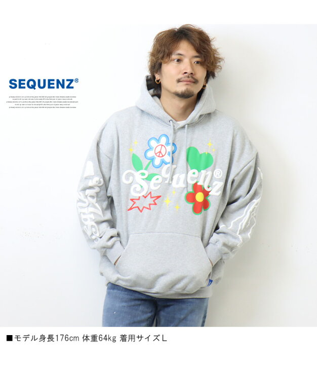 楽天市場】SEQUENZ シークエンズ スイートプリント スウェットパーカー 