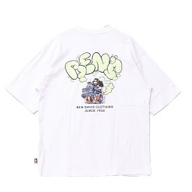 BEN DAVIS ベンデイビス スモーキングトラック バックプリント 23580054 半袖 Tシャツ ビッグシルエット 半T メンズ レディース ユニセックス ベンデビ ゴリラ 半袖Tシャツ ビッグT 送料無料