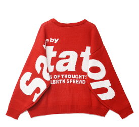 B ONE SOUL ビーワンソウル バックビッグロゴ ニット セーター オーバーサイズ ビッグシルエット メンズ レディース ユニセックス 送料無料 23770038