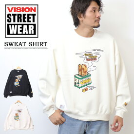 VISION STREET WEAR ビジョンストリートウェアー 裏起毛 トースター スウェットシャツ トレーナー ビッグシルエット メンズ レディース ユニセックス 送料無料 3905057