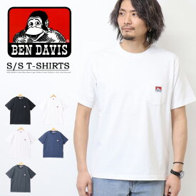 BEN DAVIS ベンデイビス ピスネーム 胸ポケット 半袖Tシャツ 半T メンズ ベンデビ ゴリラ 23580000