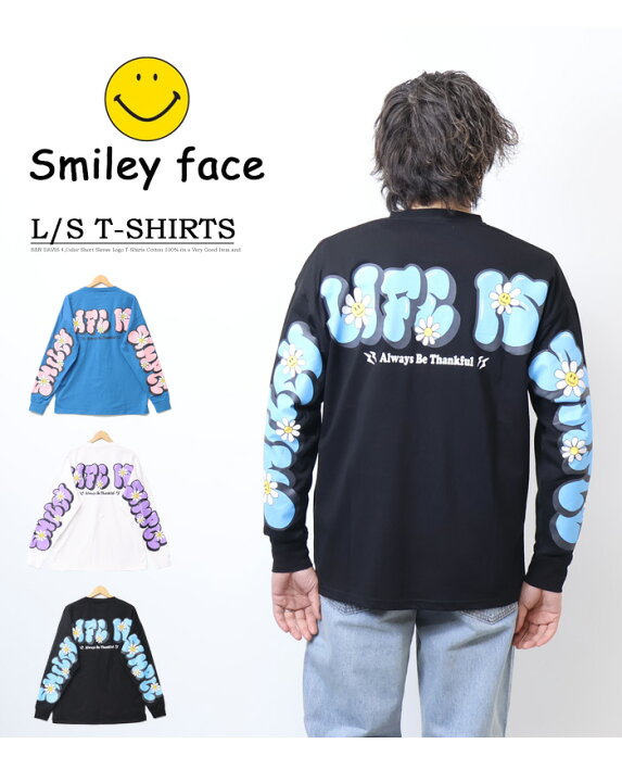 楽天市場】SMILEY FACE スマイリーフェイス アーチスマイル 長袖T 