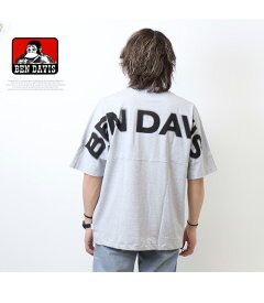 BEN DAVIS ベンデイビス バックロゴ 半袖Tシャツ ビッグシルエット 半T フットボールTシャツ メンズ ベンデビ ゴリラ 送料無料 24580020