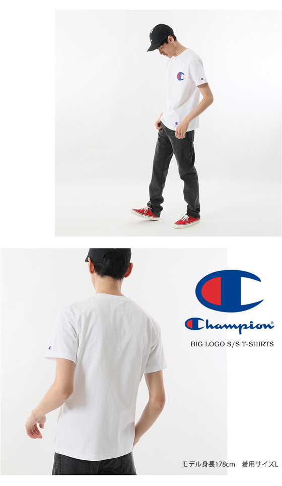 楽天市場】セール SALE Champion チャンピオン C3-F362 ビッグロゴ刺繍