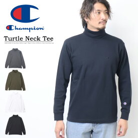 Champion チャンピオン タートルネック ワンポイント 長袖Tシャツ ロンT 長T メンズ 送料無料 C3-Y435