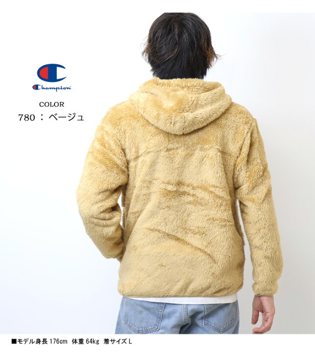 楽天市場】Champion チャンピオン ボアフリース ジップパーカー メンズ 