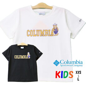 Columbia コロンビア キッズ ツキャノンアイルショートスリーブTシャツ PY3073 半袖 Tシャツ 子供服 男の子 女の子 プリントTシャツ