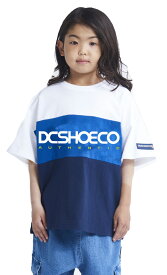 DC SHOES ディーシーシュー キッズ 切り替え ロゴプリント 半袖 Tシャツ YST231515 130cm 140cm 150cm 160cm 子供服 男の子 女の子 半袖Tシャツ 送料無料