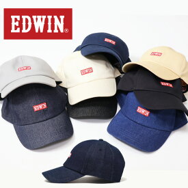 EDWIN エドウィン ロゴ刺繍 ベースボールキャップ 帽子 EW3Q201Z EW3Q202Z EW3K211Z メンズ レディース ユニセックス キャップ ローキャップ