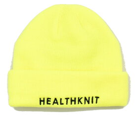 Healthknit ヘルスニット 291-4101 リブロゴワッチ ニットキャップ ニットビーニー 浅め キャップ 帽子 ニットキャップ ニット帽 メンズ レディース ユニセックス