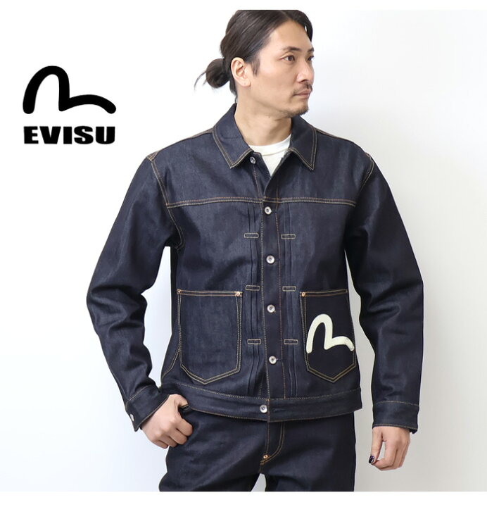 楽天市場】EVISU エヴィス エビス 新品 エクリュカモメプリント デニム 