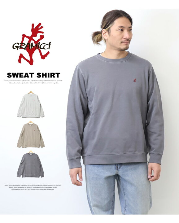 楽天市場】GRAMICCI グラミチ ワンポイント クルーネックスウェット 