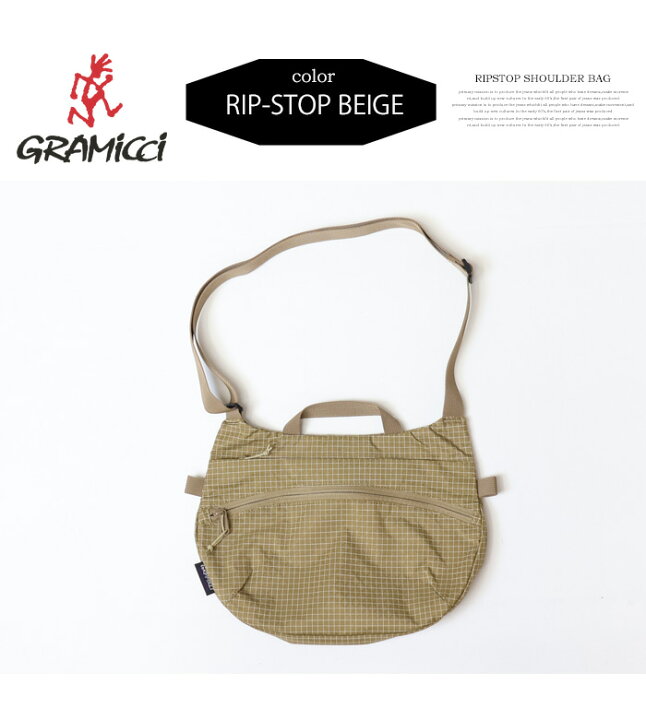 楽天市場】GRAMICCI グラミチ リップストップ ショルダーバッグ メンズ 