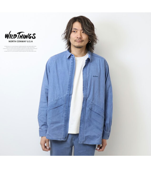 楽天市場】WILD THINGS ワイルドシングス デニムデナリシャツ メンズ  