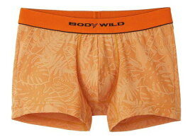 GUNZE グンゼ BODY WILD ボディワイルド ボクサーパンツ ジャングル柄 前とじ 総柄 アンダーウェア 下着 パンツ 日本製 メンズ BWE107J