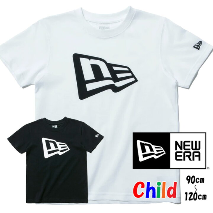 楽天市場 New Era ニューエラ Child キッズ フラッグロゴ 半袖 Tシャツ 90cm 100cm 110cm 1cm 半ｔ ジュニア 子供用 Rex One レックスワン