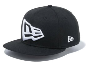 NEW ERA ニューエラ キッズサイズ YOUTH 9FIFTY フラッグロゴ キャップ 帽子 ジュニア 950 子供用 送料無料 13565787 ブラック×ホワイト