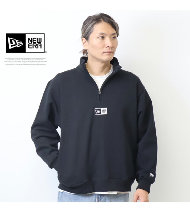 楽天市場】NEW ERA ニューエラ ハーフジップ スウェットシャツ 裏起毛 