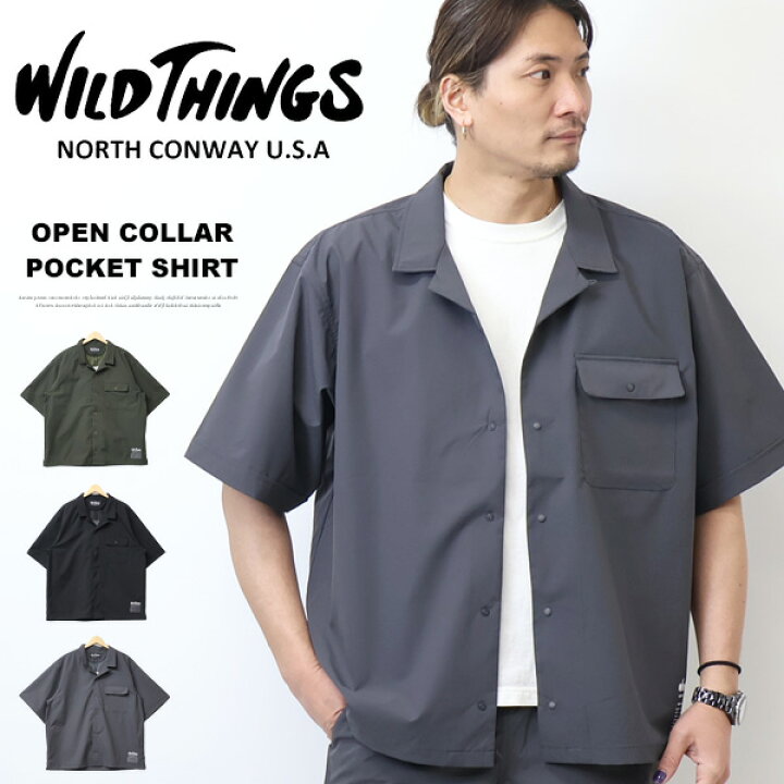 lit ブラウス シャツ Pocket Open Collar Shirt レディース : ZOZOTOWN 