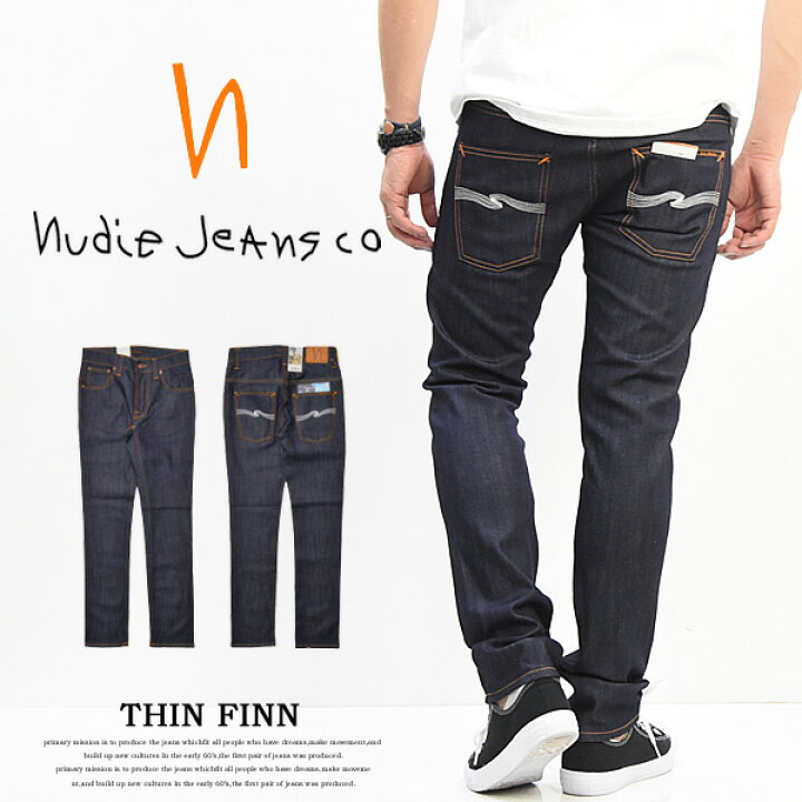 楽天市場】【送料無料】 Nudie Jeans(ヌーディージーンズ) THIN FINN  