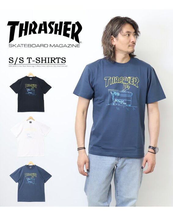 楽天市場】THRASHER スラッシャー 2012 JULY ステンシルアート 半袖T 