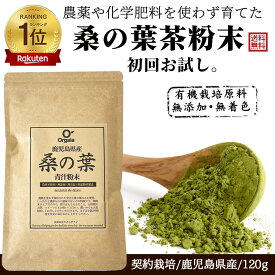 ＼ 品質で売れてます!／「1位連続受賞!」桑の葉茶 粉末 青汁 しっかり120g 国産 鹿児島県 大隅半島産 100%桑茶パウダー 初回お試し【完全無添加・低温粉砕製法】桑茶粉末/ダイエット/糖質オフ/ サプリメント 送料無料
