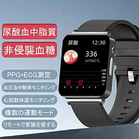 レディーススマートウォッチ 24時間健康管理血圧測定 体温測定 血中酸素通話機能 心電図 血?メンズーススマートウォッチ 1.72インチ大画面 IP67防水 運動モード 歩数計 消費カロリー 心拍数 着信通知 睡眠モード 天気予報 腕時計音楽製御 腕上げ点灯 iPhone Android 対応