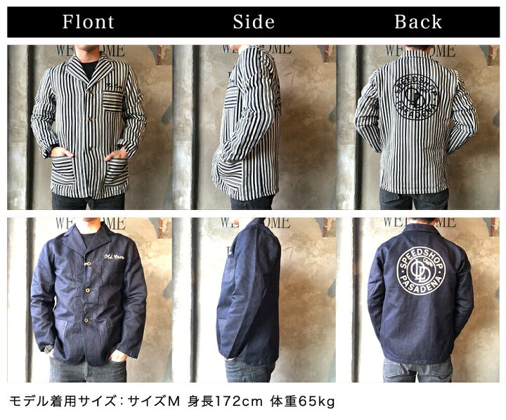 OLD CROW プリント半袖シャンブレーシャツ かわいくっ インディゴ L 