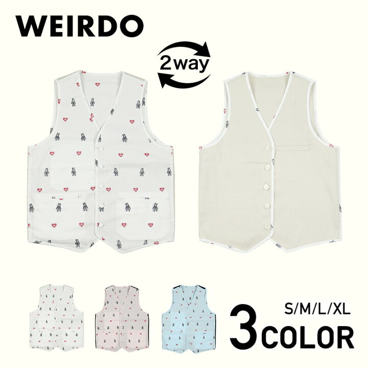 楽天市場】ウィアード リバーシブルベスト メンズ WEIRDO FOLLIES 