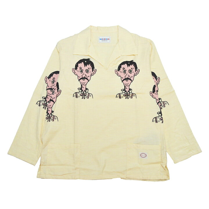 楽天市場】残りMサイズのみ WEIRDO 4EYEDOO - L/S PULLOVER SHIRTS  