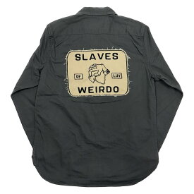 残りM・XLサイズのみ ウィアード ワークシャツ 長袖 メンズ WEIRDO SLAVES - L/S WORK SHIRTS GLADHAND グラッドハンド GANGSTERVILLE ギャングスタービル OLD CROW オールドクロウ