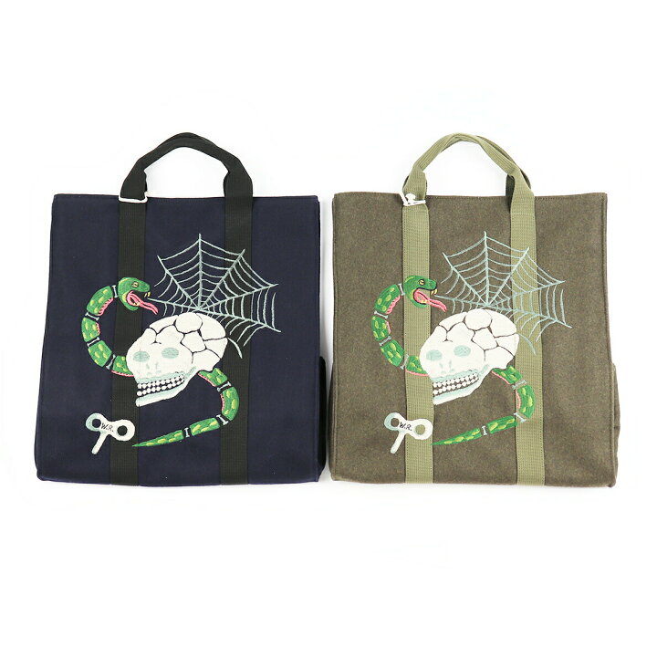 楽天市場】WEIRDO SKULL & SNAKE - TOTE BAG ウィアード トートバッグ 