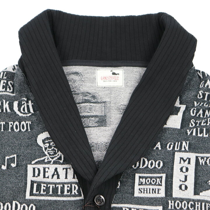 楽天市場】残りSサイズのみ GANGSTERVILLE MOJO - SHAWL CARDIGAN 