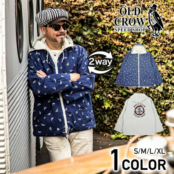 楽天市場】残りM・Lサイズのみ OLD CROW RUNABOUT - REVERSIBLE PARKA 