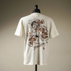 残り2XLサイズのみ ギャングスタービル クルーネック 半袖 Tシャツ メンズ GANGSTERVILLE SHAMROCK LADY - S/S T-SHIRTS GLADHAND グラッドハンド WEIRDO ウィアード OLD CROW オールドクロウ