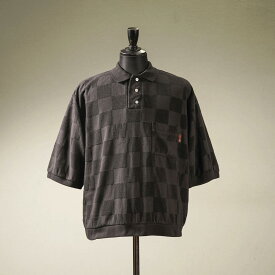 残りL・XLサイズのみ ウィアード チェッカー ハーフスリーブ ポロシャツ 今治パイル メンズ WEIRDO CHECKER - H/S PILE POLO SHIRTS GLADHAND グラッドハンド GANGSTERVILLE ギャングスタービル OLD CROW オールドクロウ