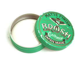 ブロッシュ ポマード ミニ 40g 水性 オリジナル 無香料 クレイ ファイバー BROSH mini POMADE 整髪料 日本製 ワックス スタイリング剤 グリース