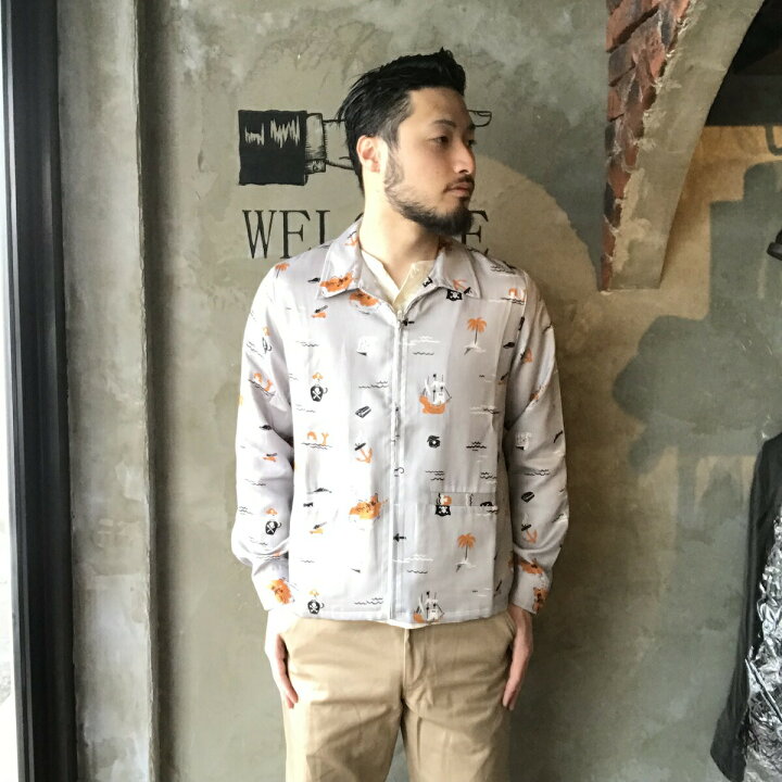楽天市場】WEIRDO PIRATES - JACKET (GRAY) ウィアード 総柄 ワーク 