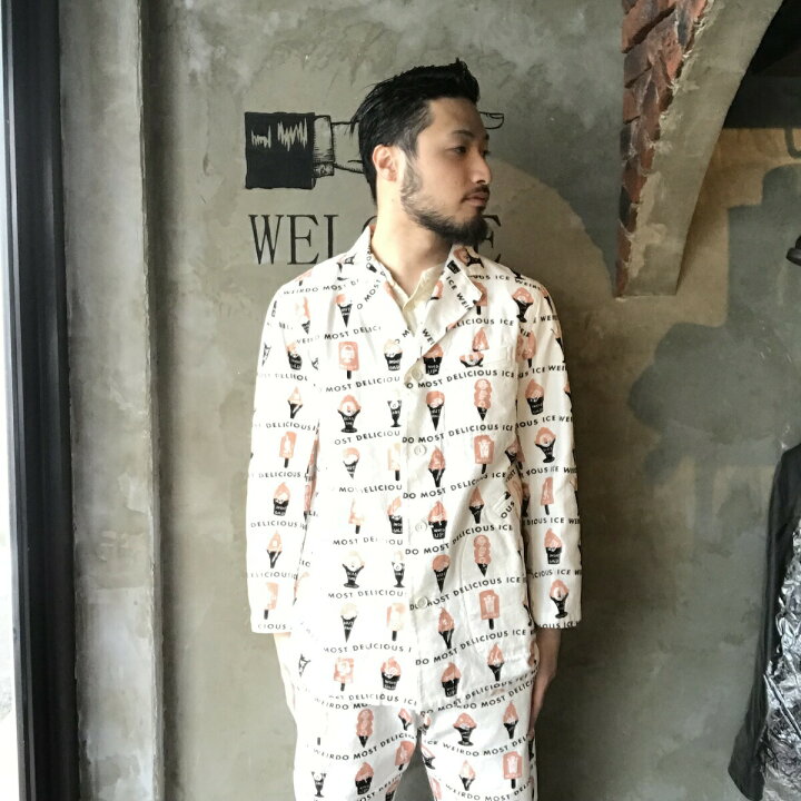 楽天市場】残りM・Lサイズのみ WEIRDO ICE MANIA - SHOP COAT (WHITE 