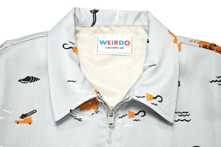 楽天市場】WEIRDO PIRATES - JACKET (GRAY) ウィアード 総柄 ワーク  