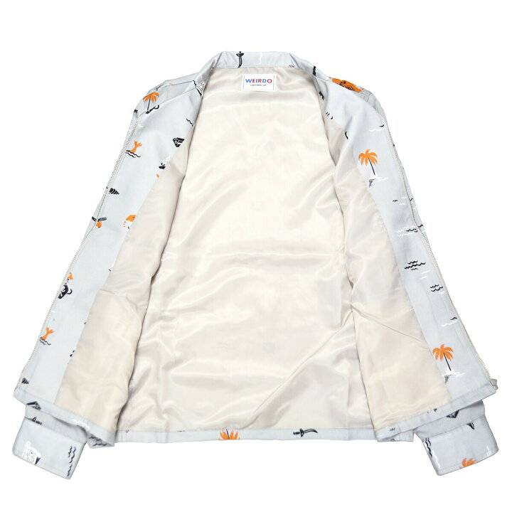 楽天市場】WEIRDO PIRATES - JACKET (GRAY) ウィアード 総柄 ワーク  