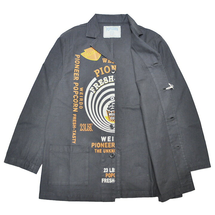 楽天市場】残りSサイズのみ WEIRDO POPCORN - COAT (BLACK)ウィアード 
