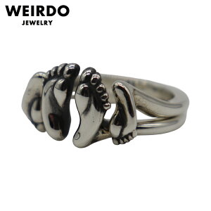 �E�B�A�[�h �W���G���[ �����O 2�A�����O �_�u�������O �w�� ���{�� WEIRDO JEWELRY - FOOT RING GLADHAND �O���b�h�n���h GANGSTERVILLE �M�����O�X�^�[�r��