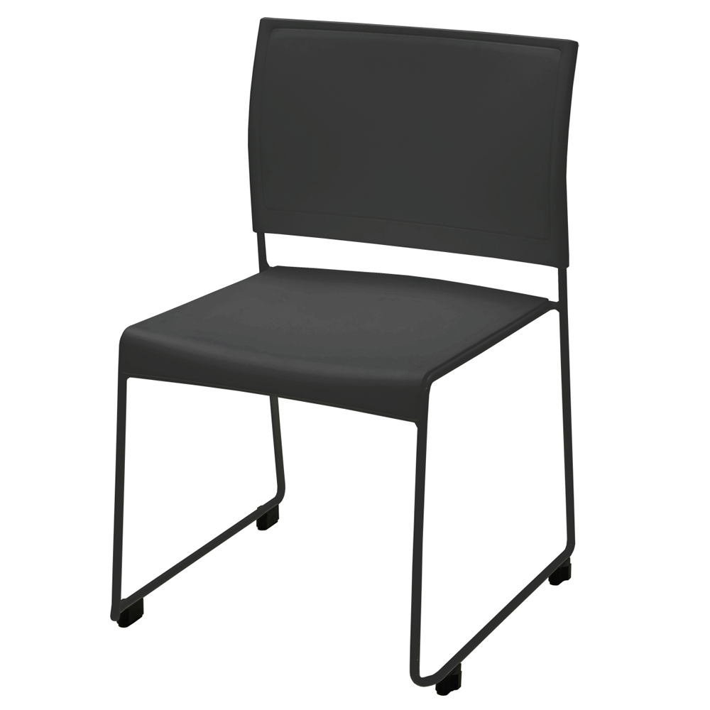 楽天市場】ループ脚チェア BONUM ブラック（1脚）BONUM-BLACK 椅子