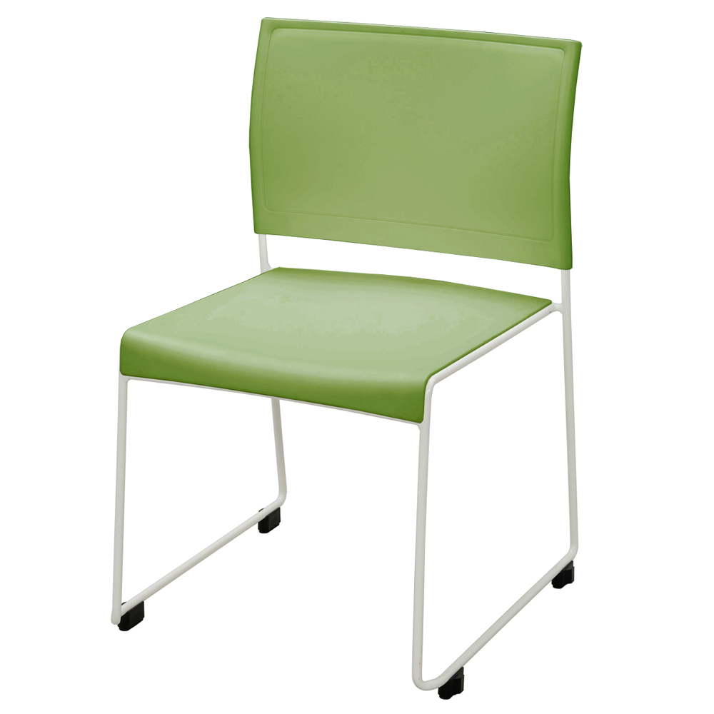 楽天市場】ループ脚チェア BONUM グリーン（1脚）BONUM-GREEN 椅子